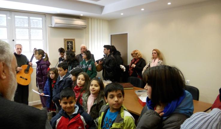 Η ενορία μας είπε τα κάλαντα στον Επίσκοπό μας!