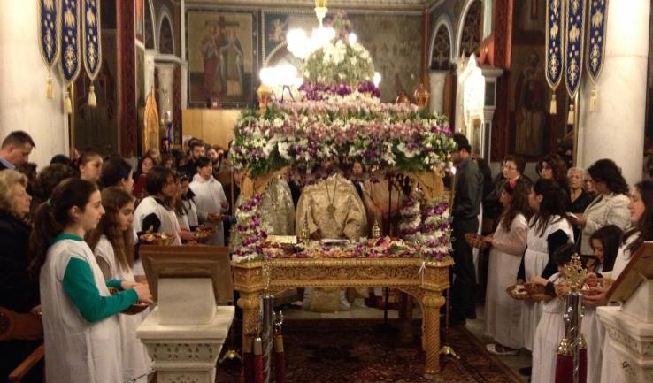 Ο Επιτάφιος στην Κοίμηση Θεοτόκου Αχαρνών