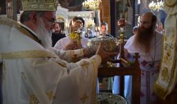 Θ. Λειτουργία και εγκατάσταση ιερού λειψάνου της Αγίας Βαρβάρας